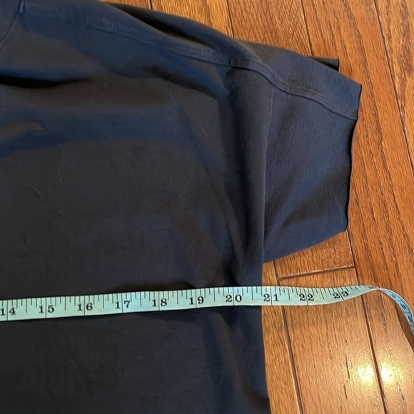 Eileen Fisher | Jewel Neck Short Sleeve Knee Length T-Shirt Dress Medium Gray - Picture 9 of 10